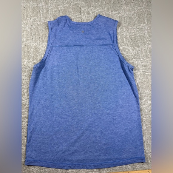 Lululemon Mens Blue Sleeveless Work Out Tank Top Shirt Size READ BELOW - Picture 5 of 5